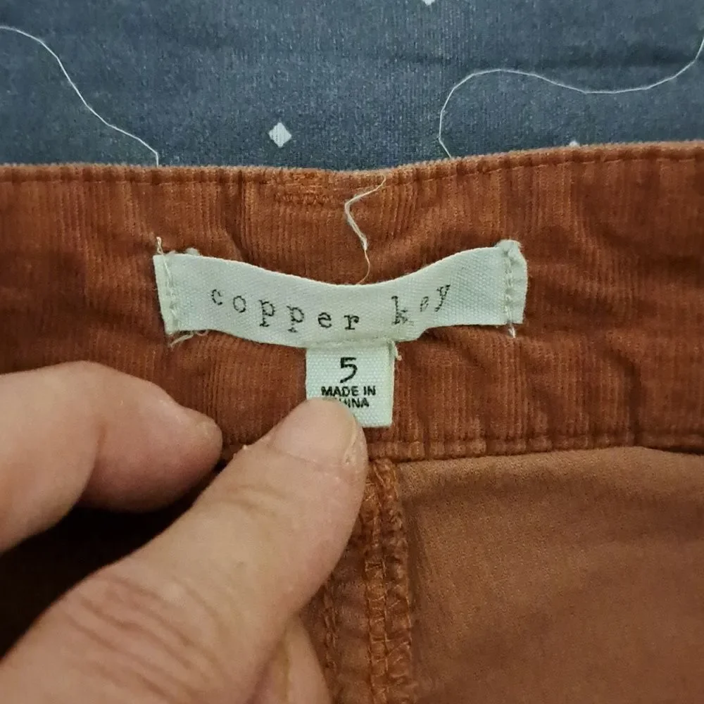 Copper Key corduroy pants size 5